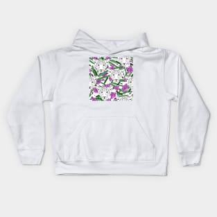 Beautiful Tropical Flowers And Jaguar Fashion Kids Hoodie